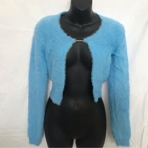 JACQUEMUS Le Papier “La Maille Neve Manches Longues” Cardigan Blue Small